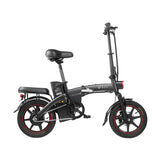 DYU A5 14" Electric Bike - 350W Motor 48V7.5Ah Battery 40KM Range Disc Brakes - Black